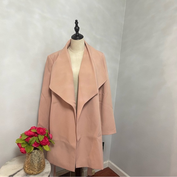 Lauren Ralph Lauren Blush Light Belted Jacket / Coat Size Large - Duplicate - Picture 14 of 16